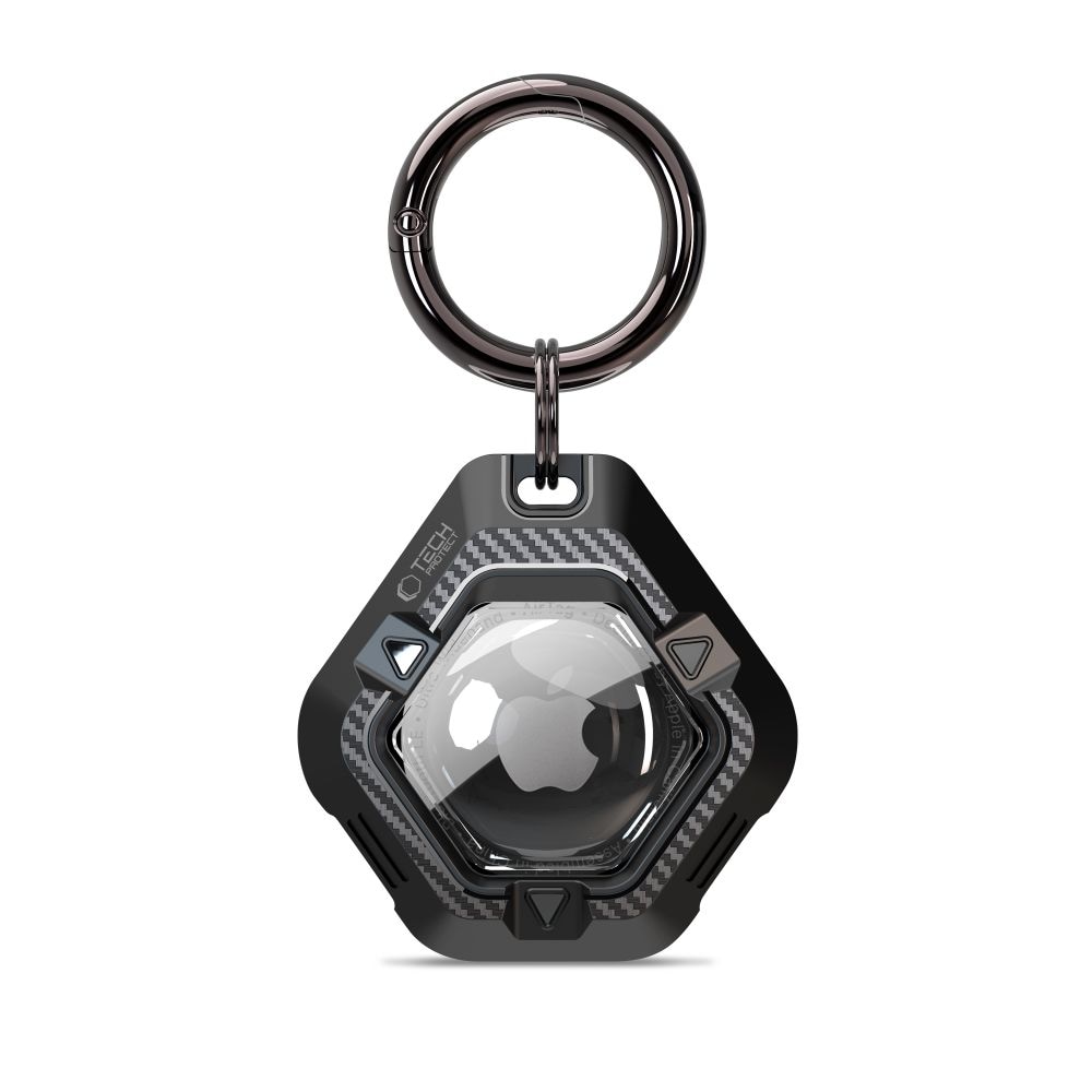 Tech-Protect försvarsfodral för Apple AirTag 1/2 - Svart