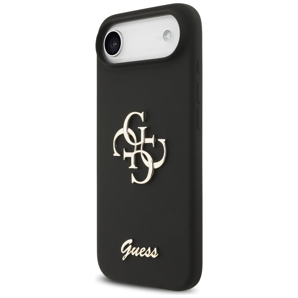 Guess Silikon Big 4G Script fodral för iPhone Air - svart