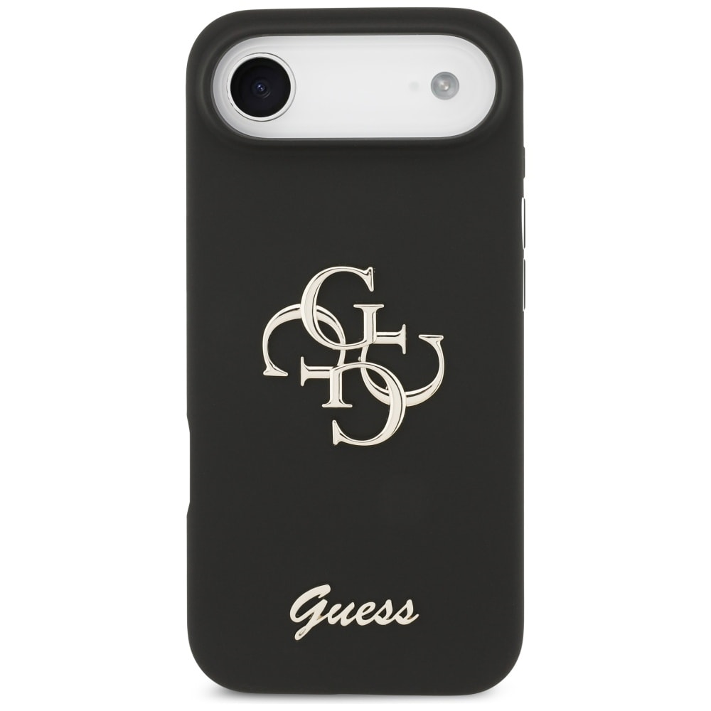 Guess Silikon Big 4G Script fodral för iPhone Air - svart