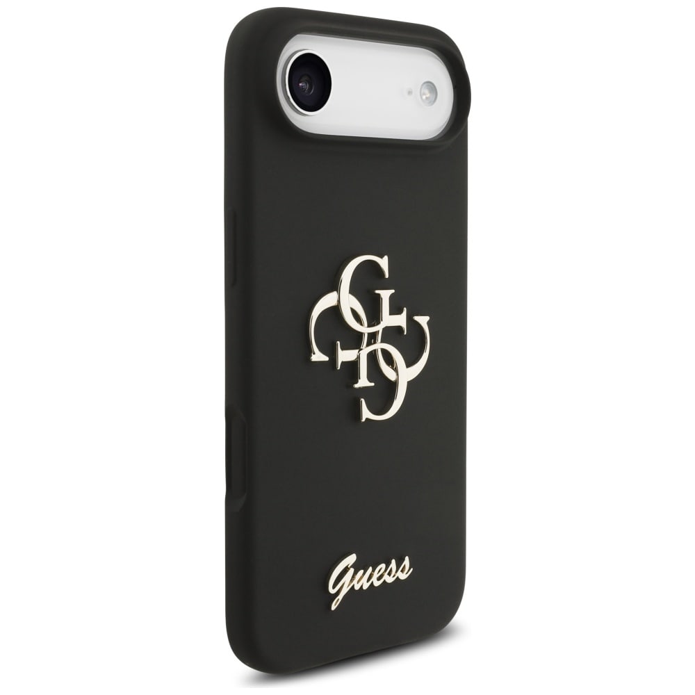 Guess Silikon Big 4G Script fodral för iPhone Air - svart