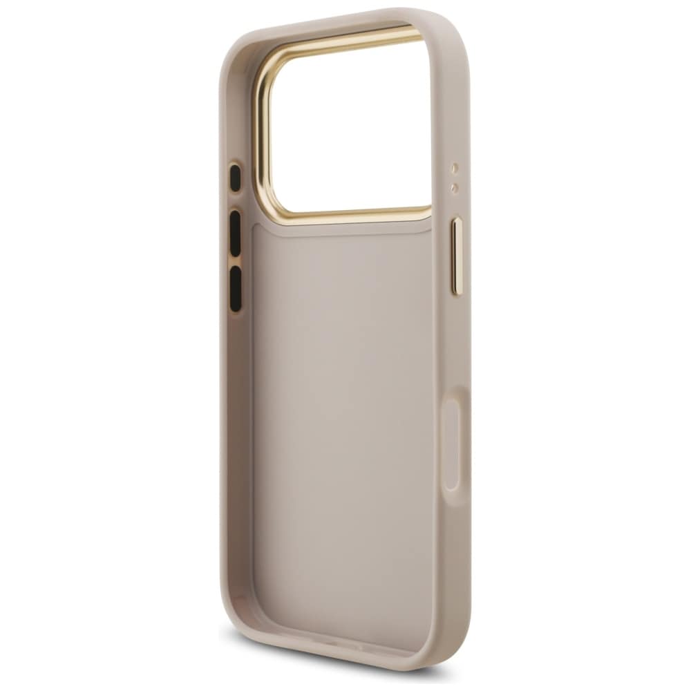 Guess 4G Big 4G Classic Logo Big Strap Metal Buttons Fodral för iPhone 17 Pro - Rosa