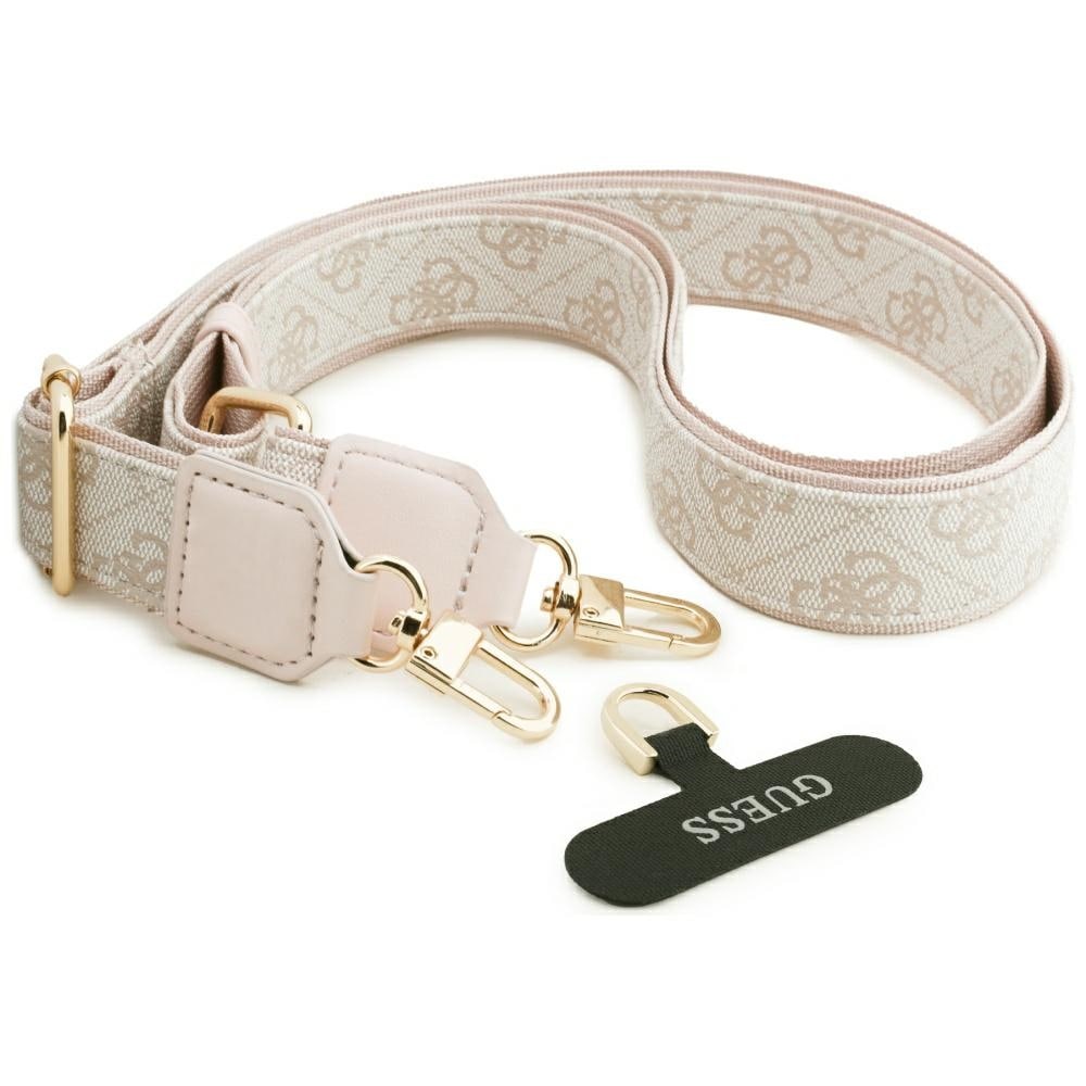 Guess 4G Big 4G Classic Logo Big Strap Metal Buttons Fodral för iPhone 17 Pro - Rosa