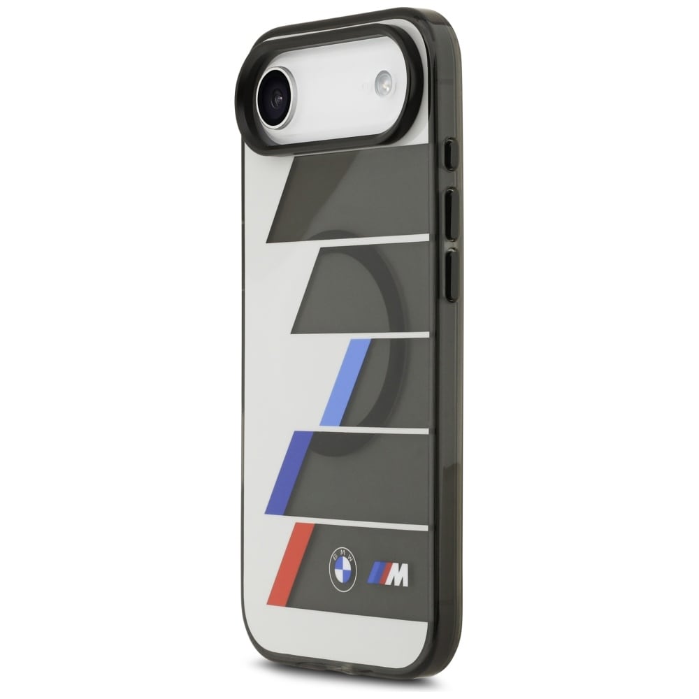 BMW M IML Metallknappar Trikolora linjer MagSafe-fodral för iPhone Air - Grå