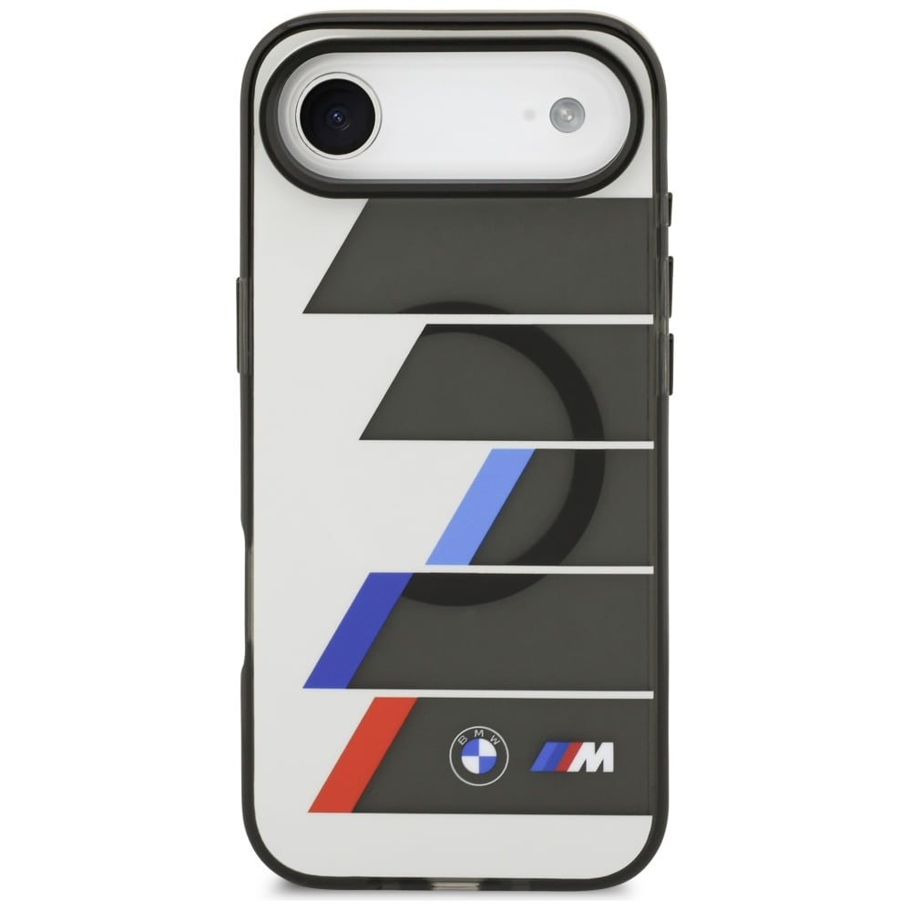 BMW M IML Metallknappar Trikolora linjer MagSafe-fodral för iPhone Air - Grå