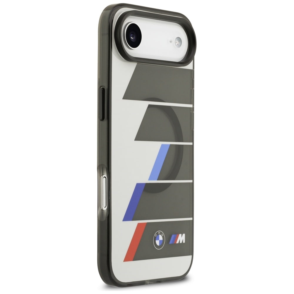 BMW M IML Metallknappar Trikolora linjer MagSafe-fodral för iPhone Air - Grå