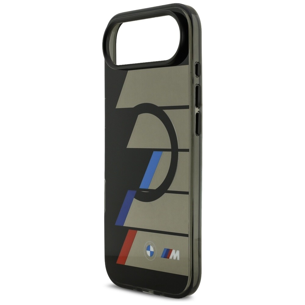 BMW M IML Metallknappar Trikolora linjer MagSafe-fodral för iPhone Air - Svart