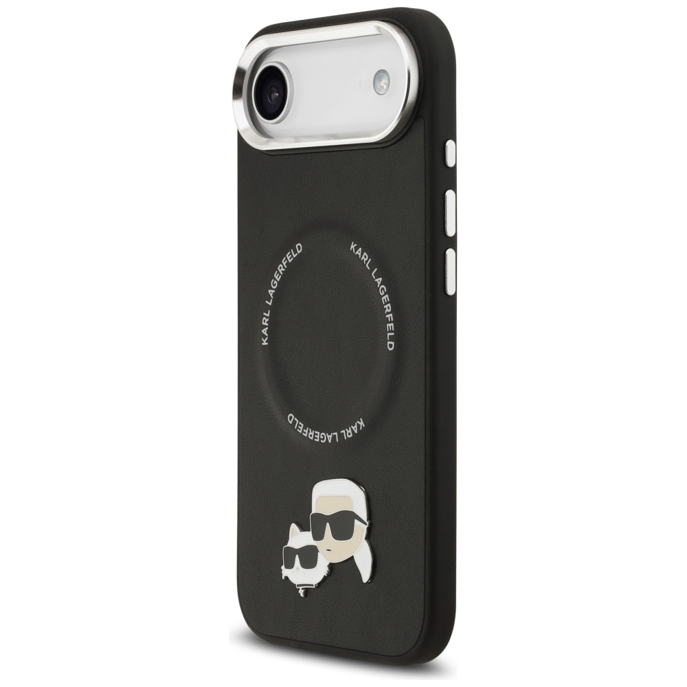 Karl Lagerfeld Karl & Choupette Pins MagSafe-etui til iPhone Air - Sort