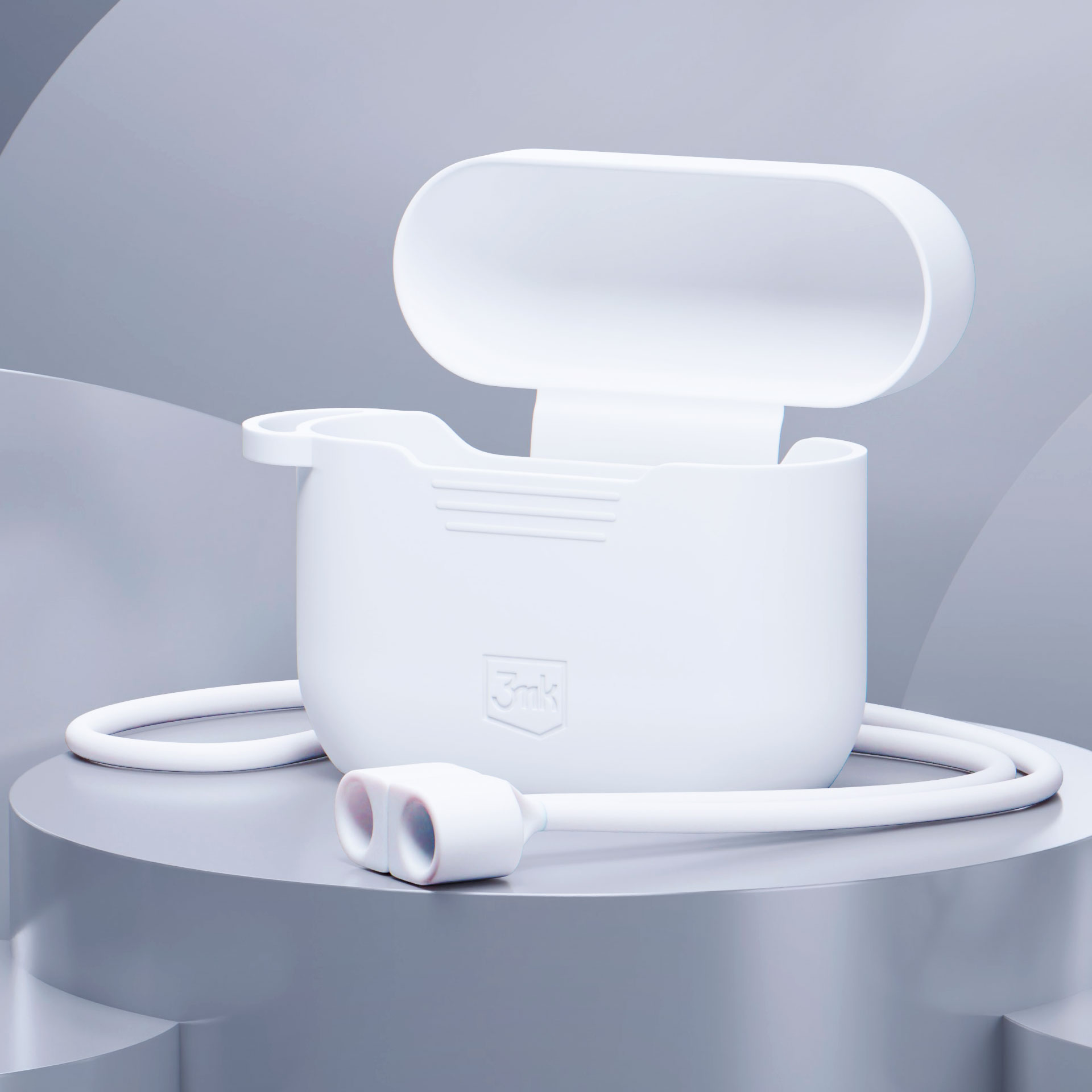 3mk AirPods-fodral i silikon för AirPods Pro 3 - Vit