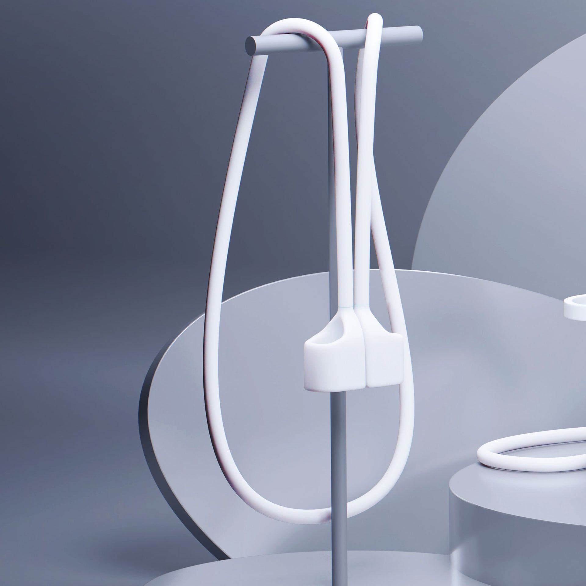 3mk AirPods-fodral i silikon för AirPods Pro 3 - Vit