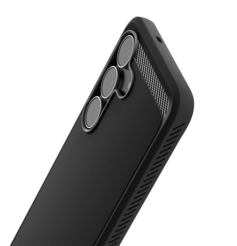 Spigen Robust skyddsfodral för Samsung Galaxy S25 FE - matt svart