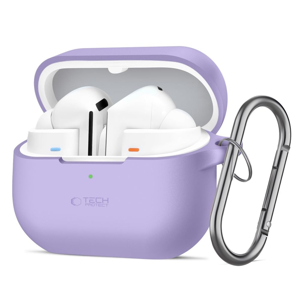 Tech-Protect silikonhakfodral för Samsung Galaxy Buds 3 / 3 FE / 3 Pro - Lila