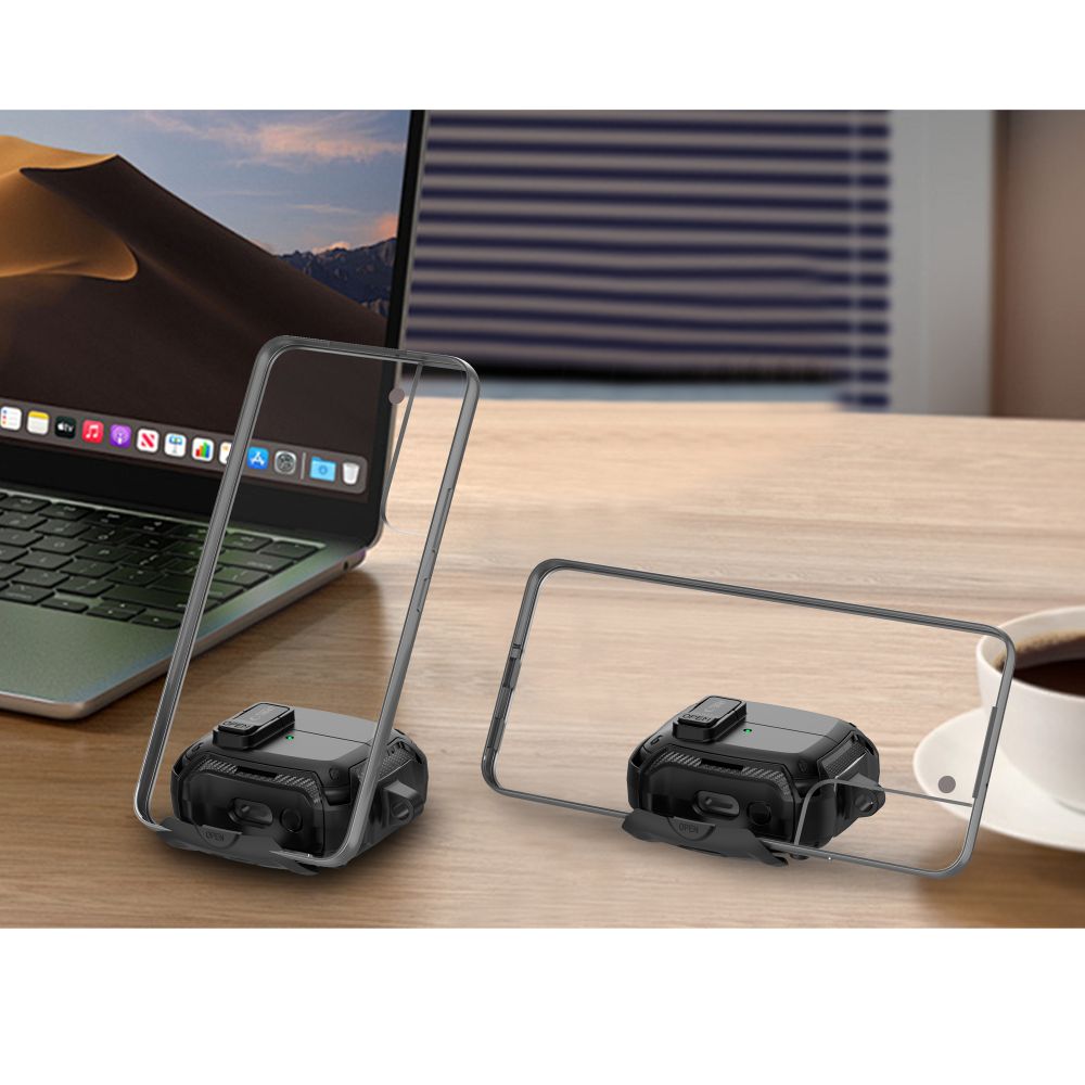 Tech-Protect silikonhakfodral för Samsung Galaxy Buds 3 / 3 FE / 3 Pro - Svart