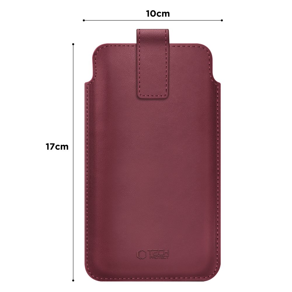 Tech-Protect SM65-etui til 6,0-6,9" smartphones - bordeaux