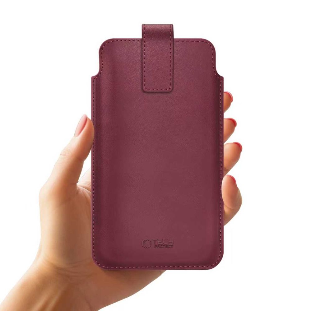 Tech-Protect SM65-etui til 6,0-6,9" smartphones - bordeaux