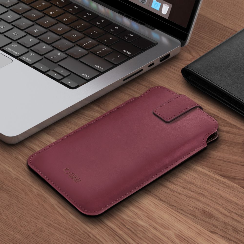 Tech-Protect SM65-etui til 6,0-6,9" smartphones - bordeaux