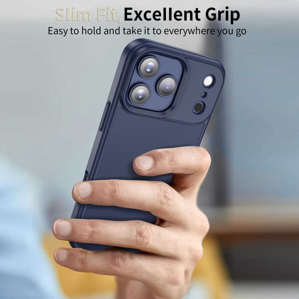 Tech-Protect MagMat-etui til iPhone 17 Pro - mat marineblå