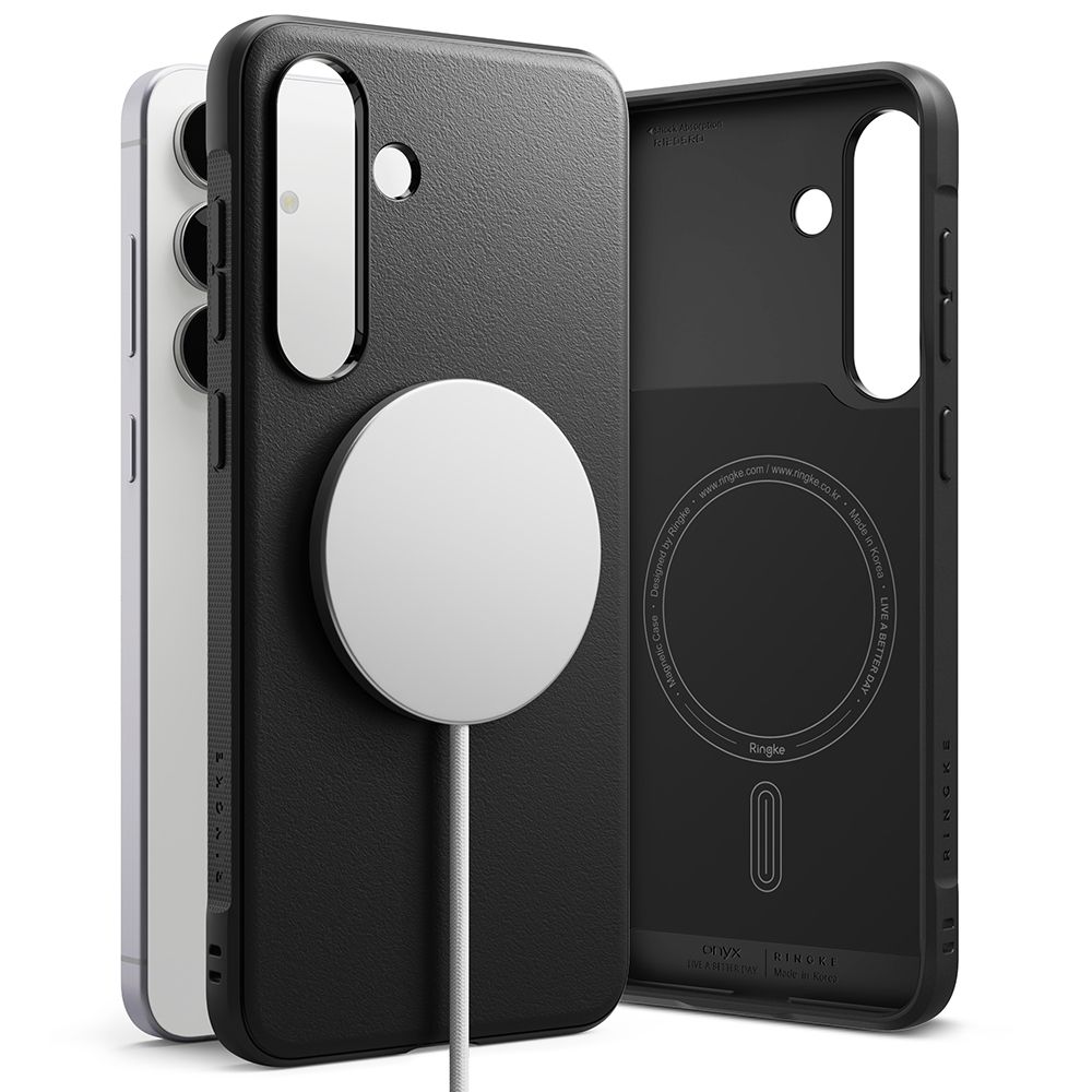 Ringke Onyx Magnetiskt MagSafe-fodral för Samsung Galaxy S25 FE - Svart