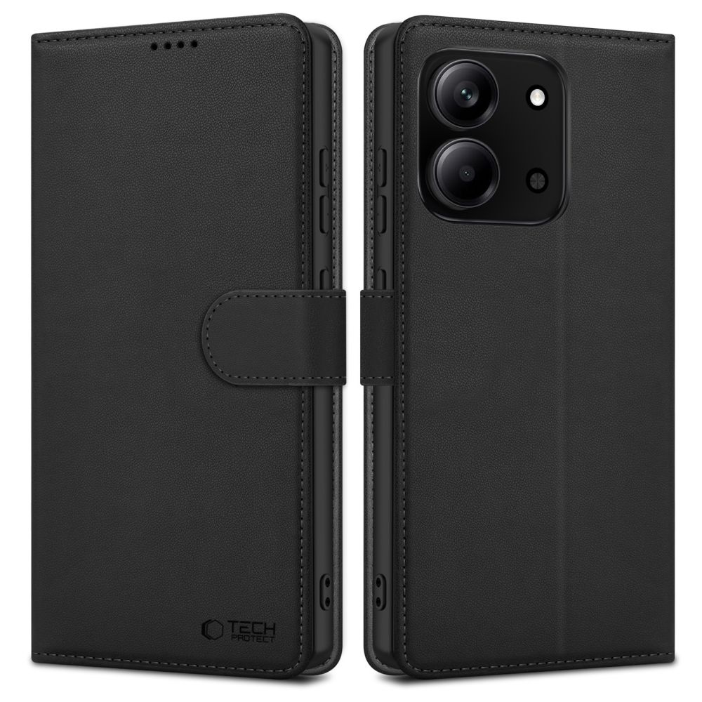 Tech-Protect plånboksfodral för Xiaomi Redmi 15C 173mm / Poco 85C 173mm - Svart