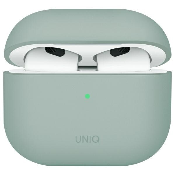 Uniq Lino Silicone AirPods 4 Fodral - Grön