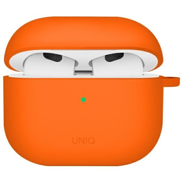 Uniq Nexo AirPods 4 + öronkrokar Silikonfodral - orange