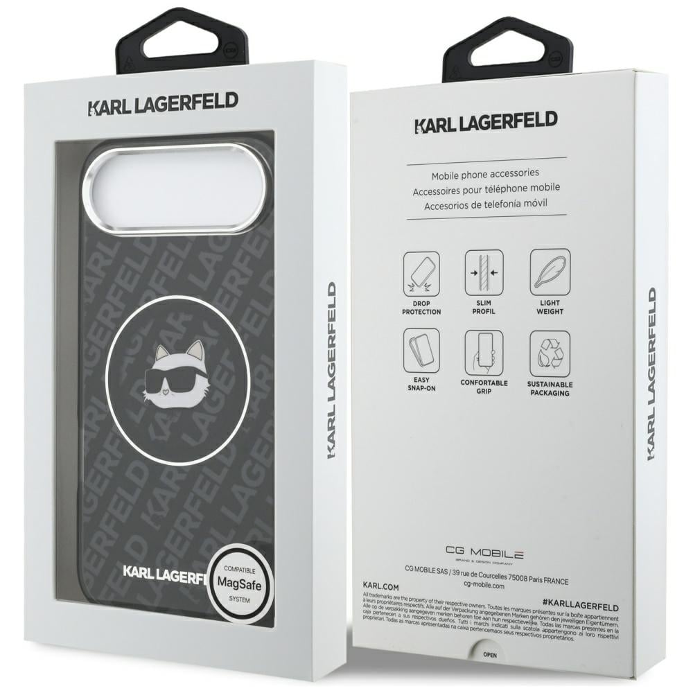 Karl Lagerfeld IML Choupette Head Logo MagSafe iPhone Air Case - Svart