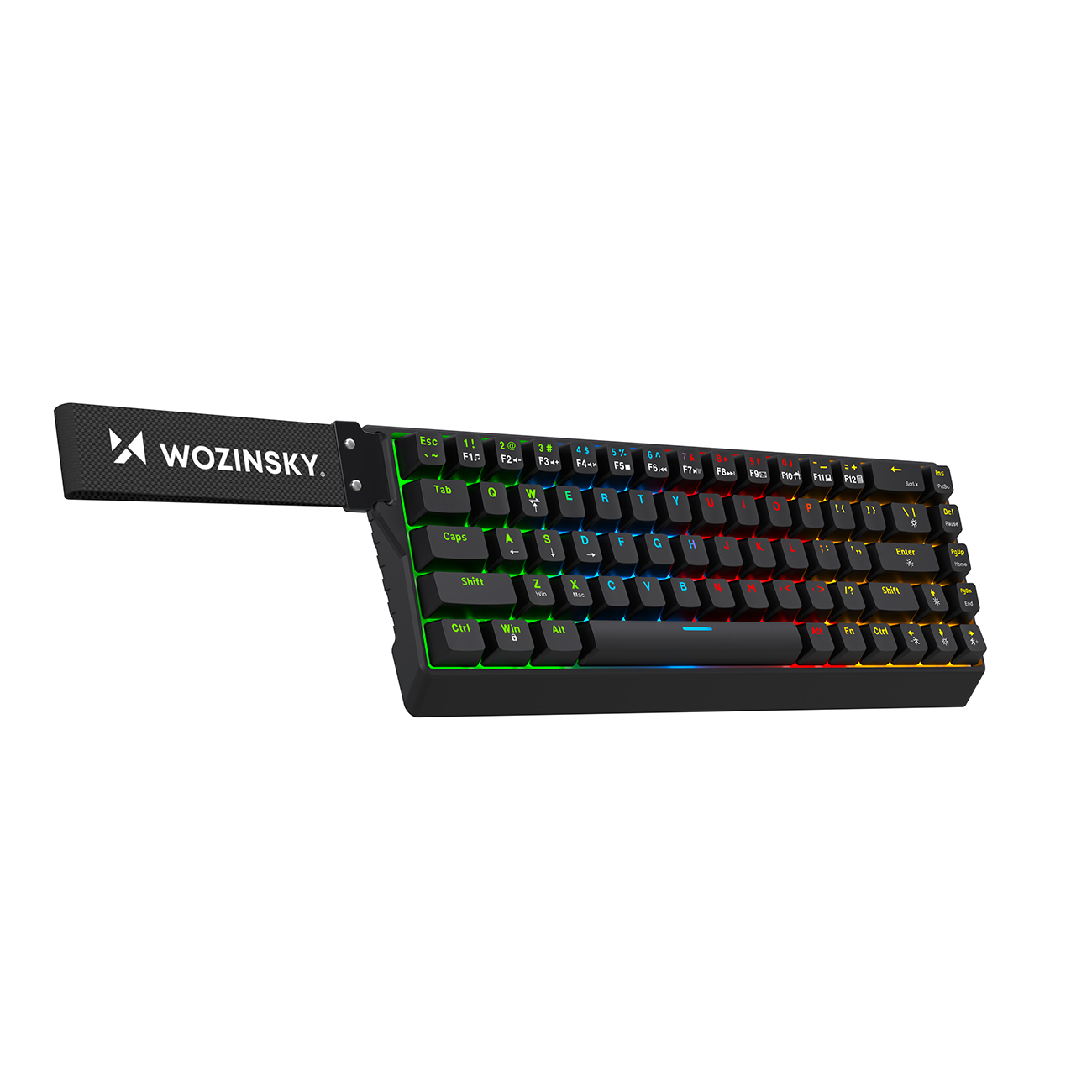 Wozinsky WKGP-1165 Mekaniskt tangentbord för spel med RGB-bakgrundsbelysning - Svart
