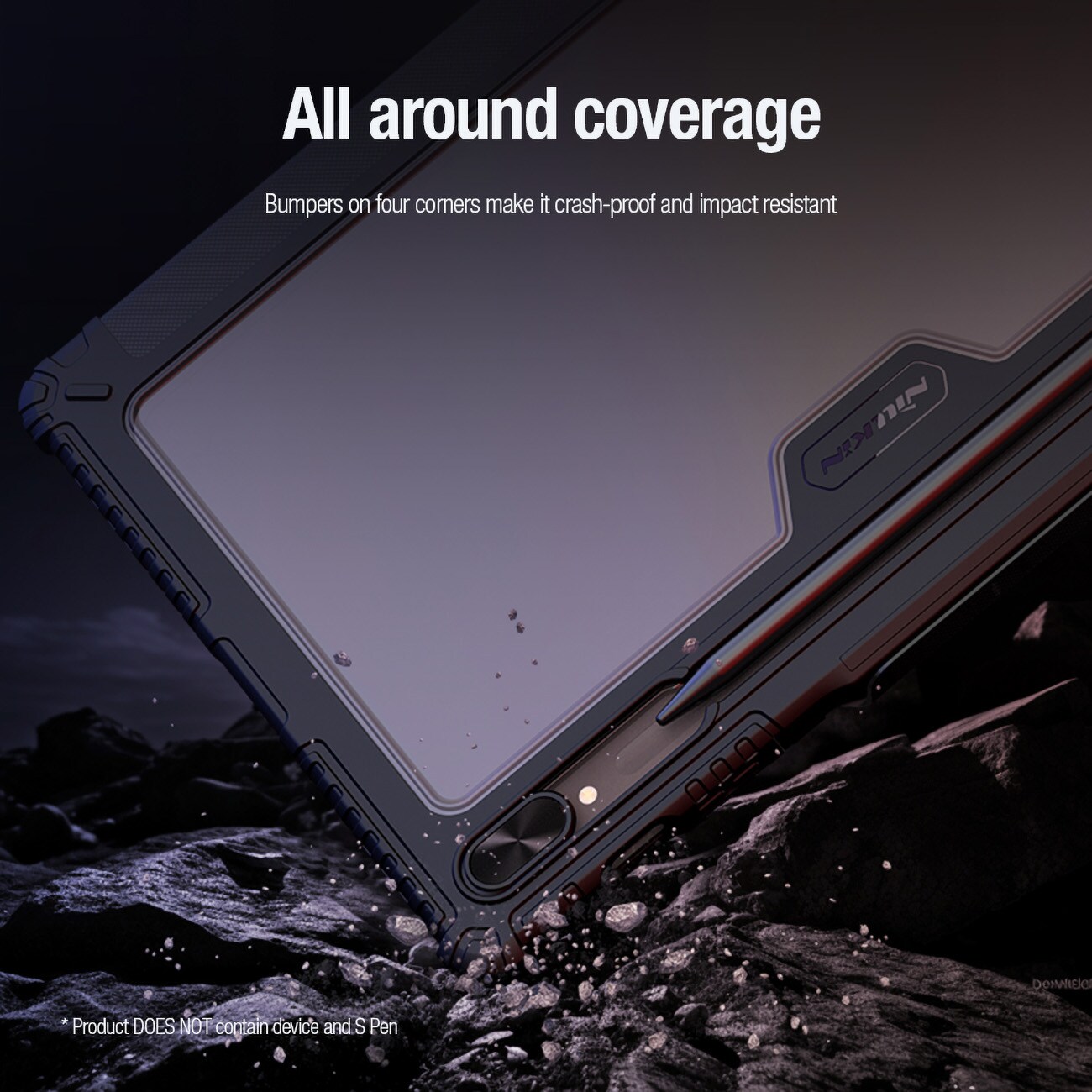 Nillkin Bumper Leather Case Pro-fodral för Samsung Galaxy Tab S9+ - svart