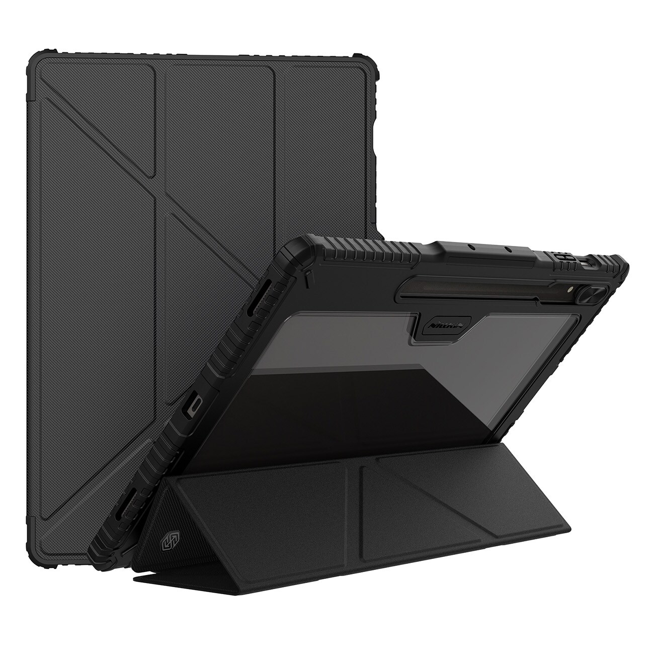 Nillkin Bumper Leather Case Pro-fodral för Samsung Galaxy Tab S9+ - svart
