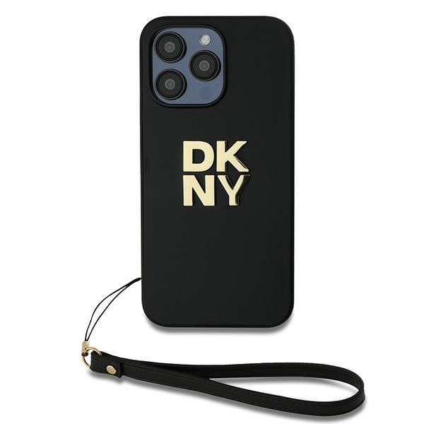 DKNY handledsrem Stock Logo fodral för iPhone 14 Pro - svart