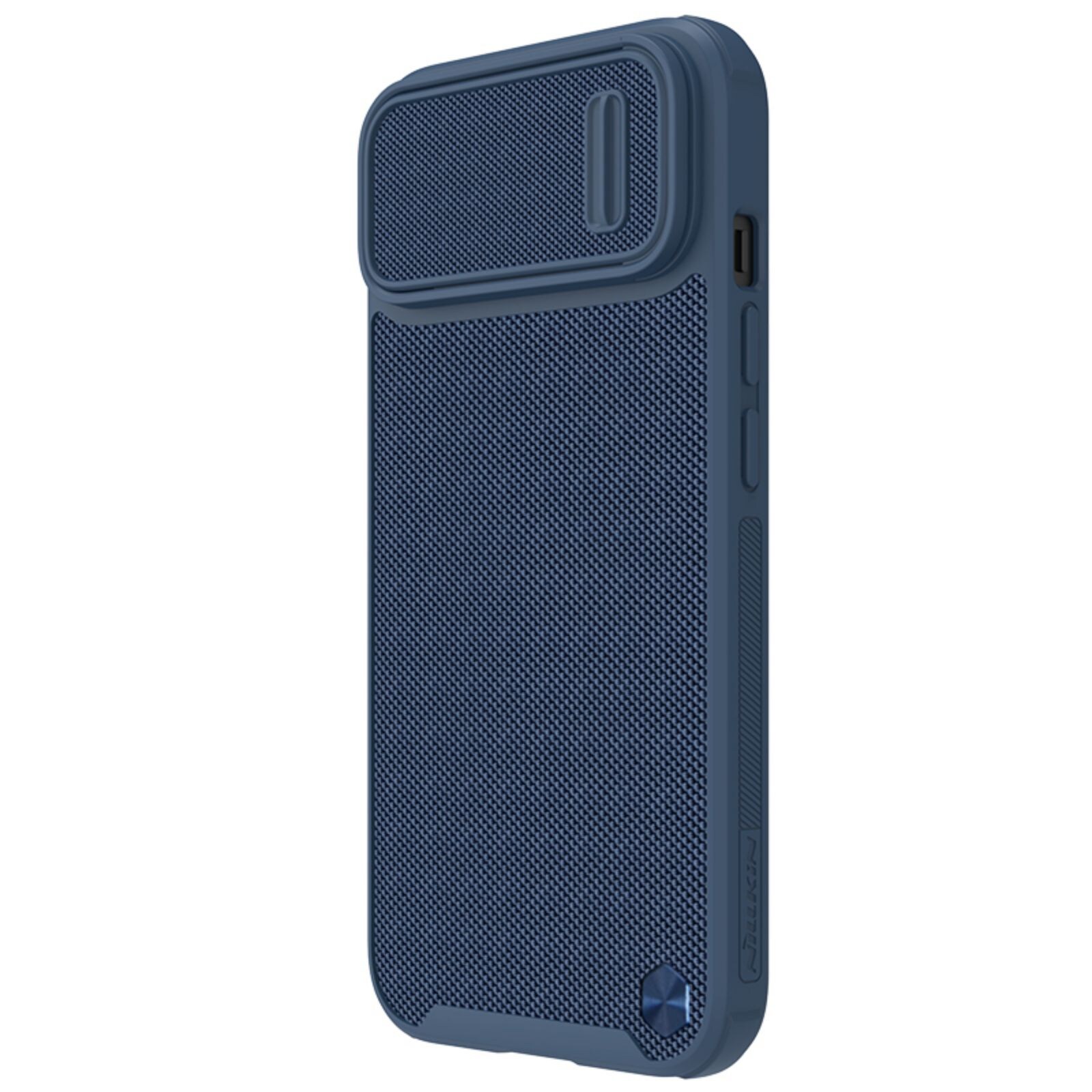 Nillkin Textured S Case för iPhone 14 Plus, pansarskydd med kameraskydd, blå
