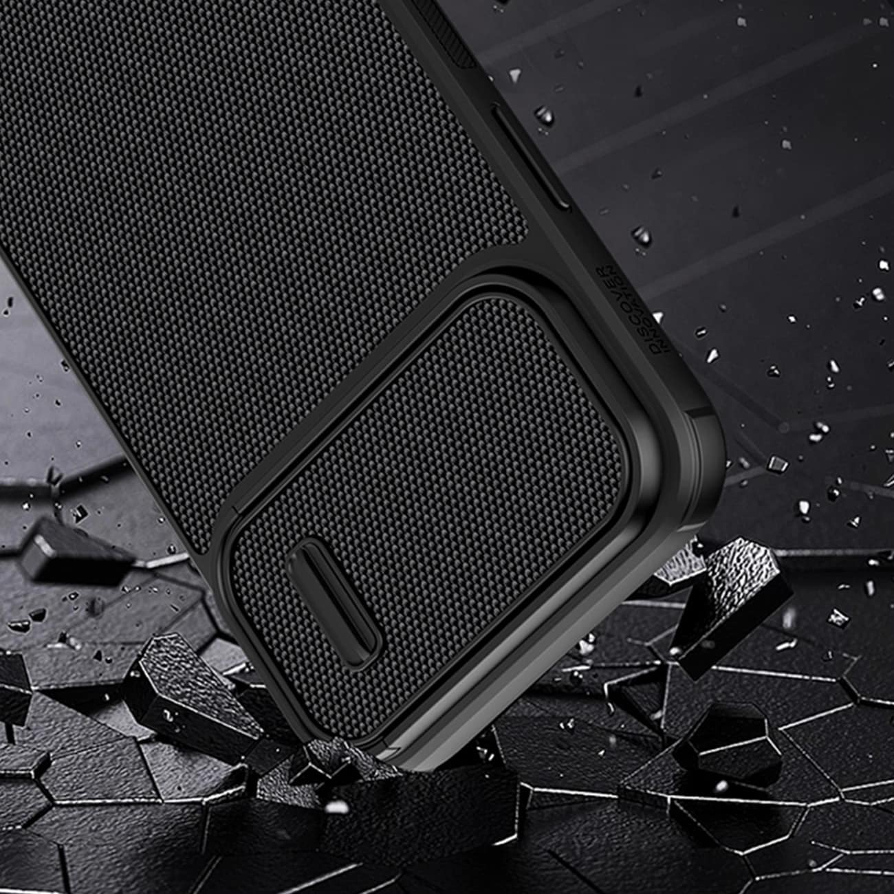 Nillkin Textured S Case för iPhone 14 Plus, pansarskydd med kameraskydd, blå