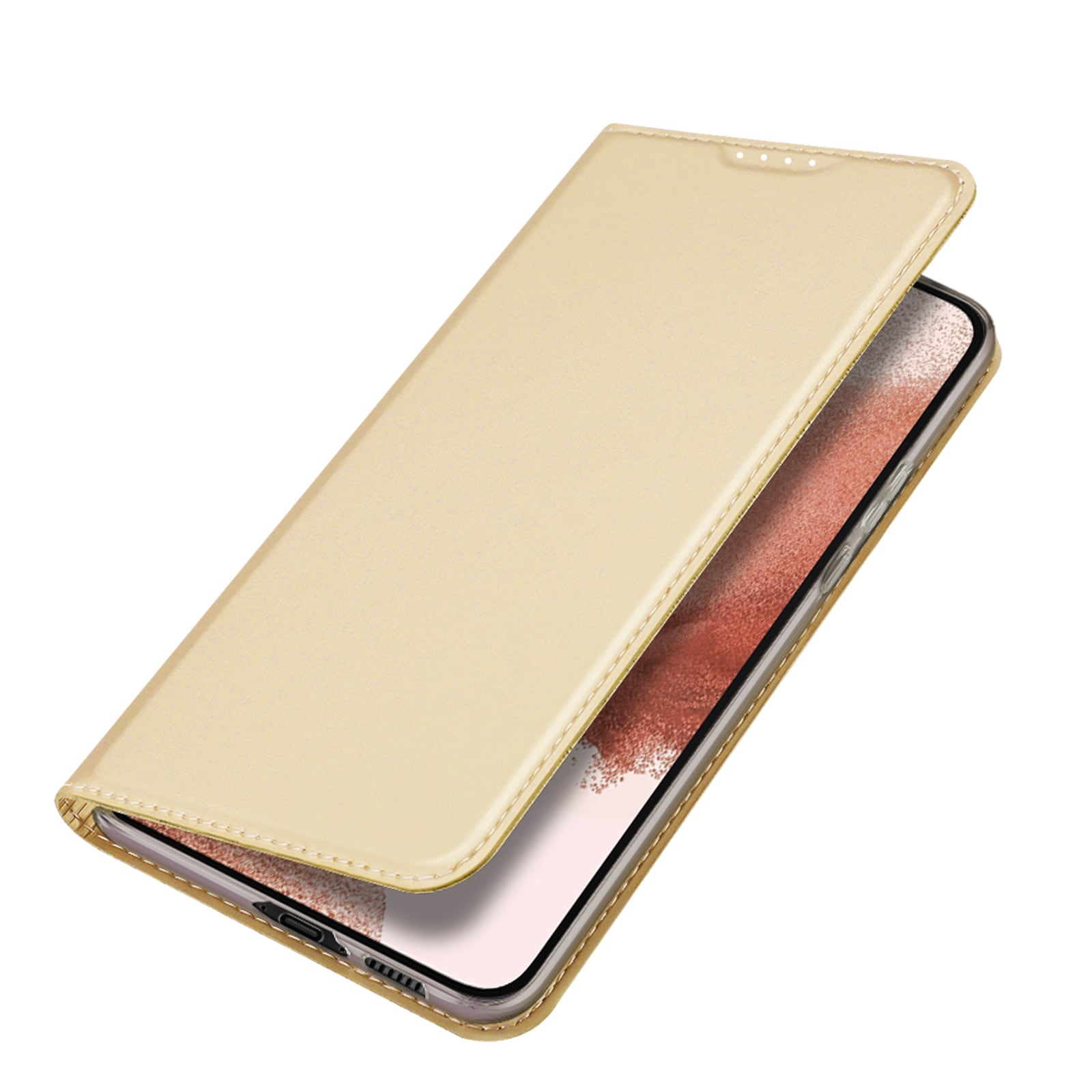 Dux Ducis Skin Pro-etui til Samsung Galaxy S23+ Flip Card Wallet Stand Gold
