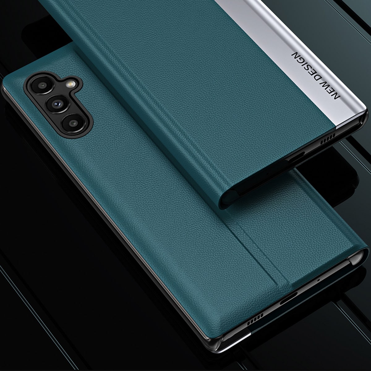 Sleep Case Pro-etui til Samsung Galaxy S23+ med flipstativ sort
