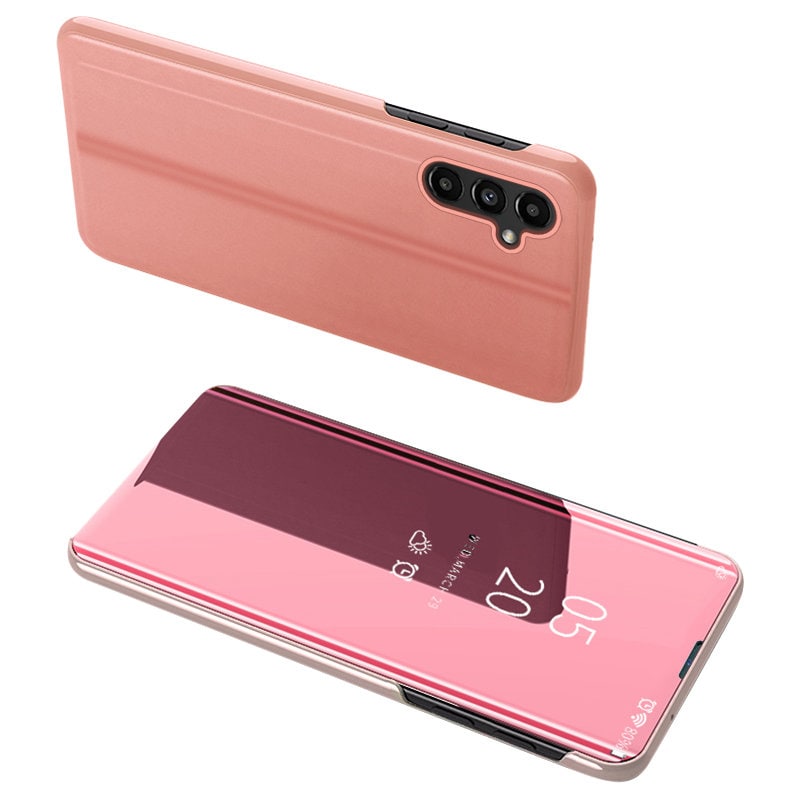 Clear View Fodral för Samsung Galaxy A54 5G flip cover rosa