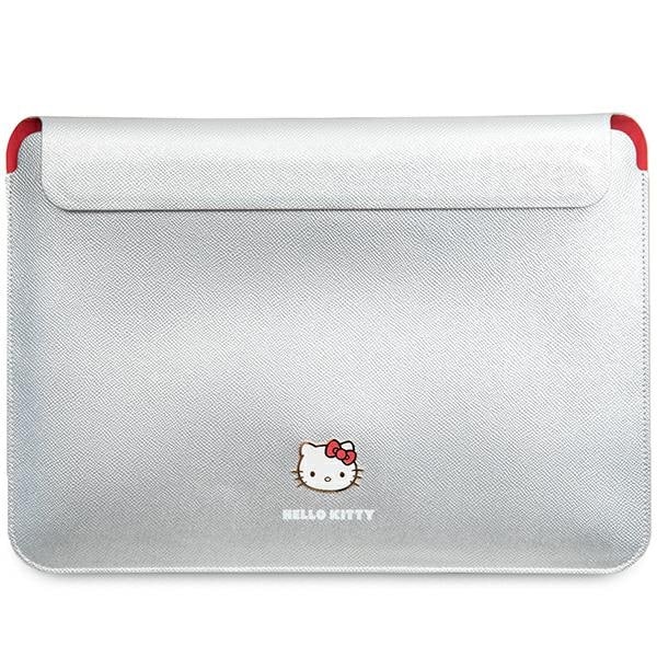 Hello Kitty PU-metallfodral med logotyp för en 14" bärbar dator - silver