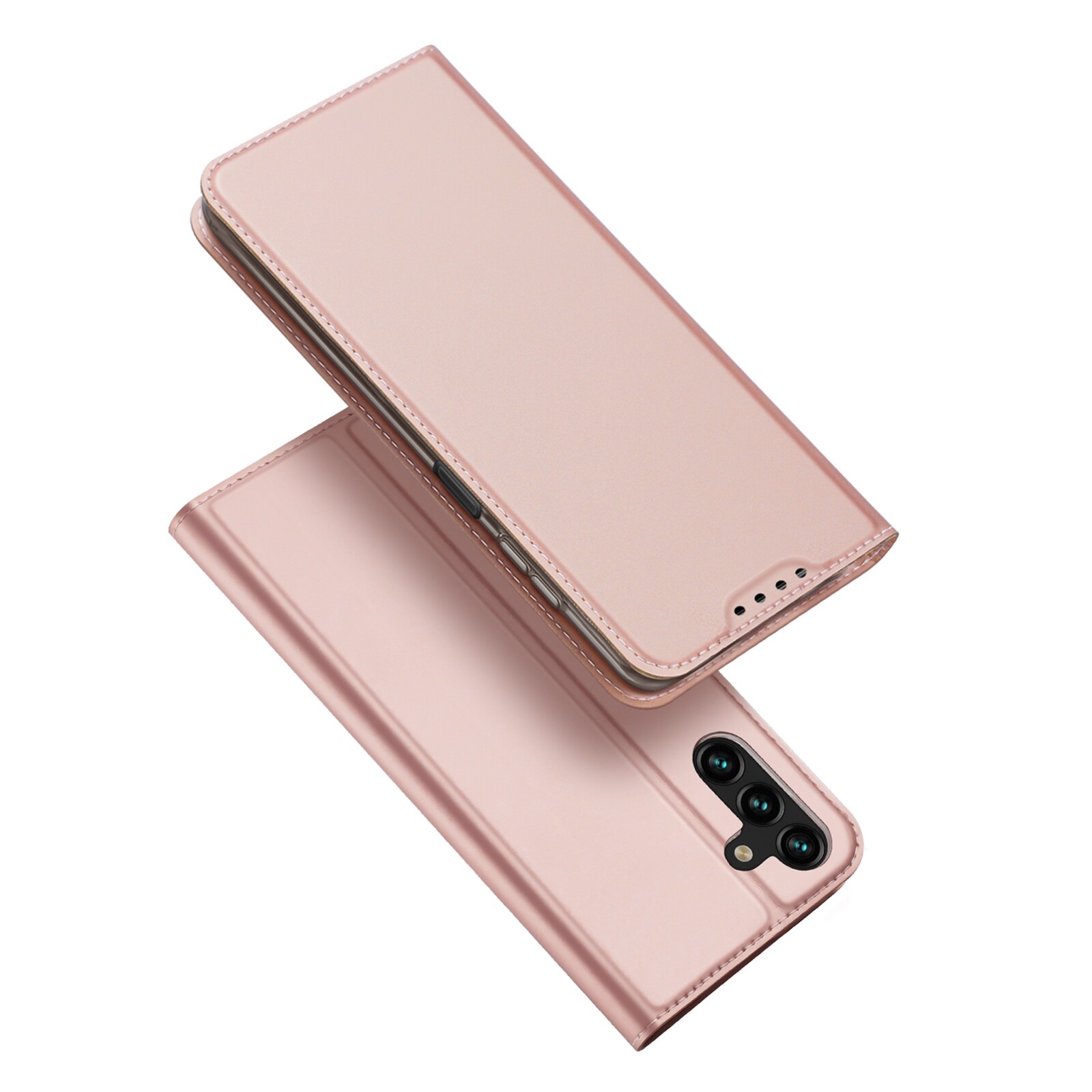 Dux Ducis Skin Pro-fodral för Samsung Galaxy A14 4G/5G Flip Cover Card Wallet Ställ Pink