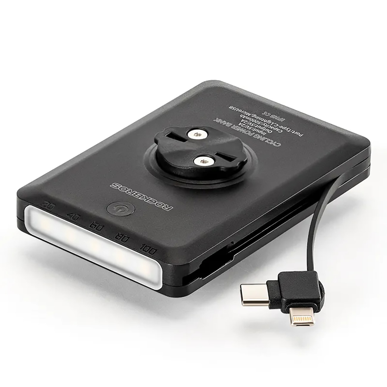 Rockbros JP008 frontlykt for sykkel med powerbank 5000mAh 150lm IPX6 - svart
