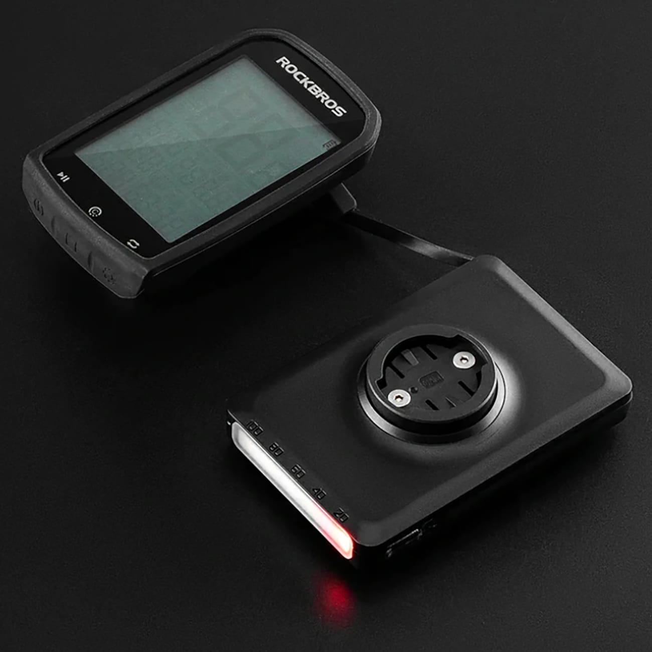 Rockbros JP008 frontlykt for sykkel med powerbank 5000mAh 150lm IPX6 - svart