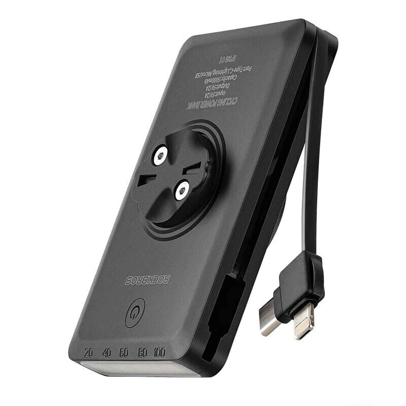Rockbros JP008 frontlykt for sykkel med powerbank 5000mAh 150lm IPX6 - svart