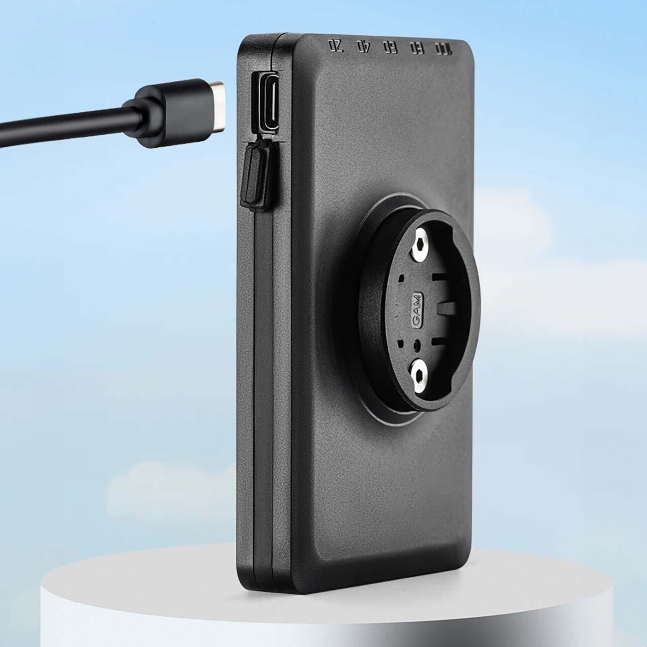 Rockbros JP008 frontlykt for sykkel med powerbank 5000mAh 150lm IPX6 - svart