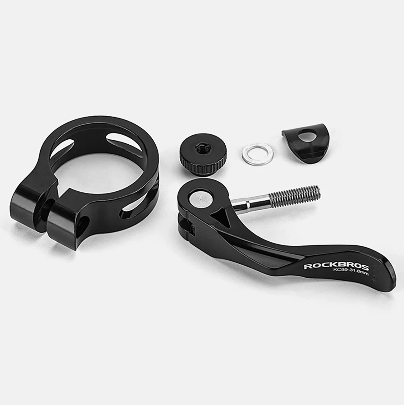 Rockbros 41210092001 klämma för cykelsadel med snabbkoppling - svart