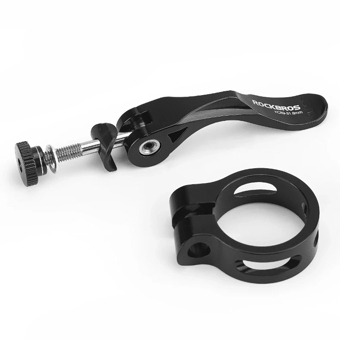 Rockbros 41210092001 klämma för cykelsadel med snabbkoppling - svart