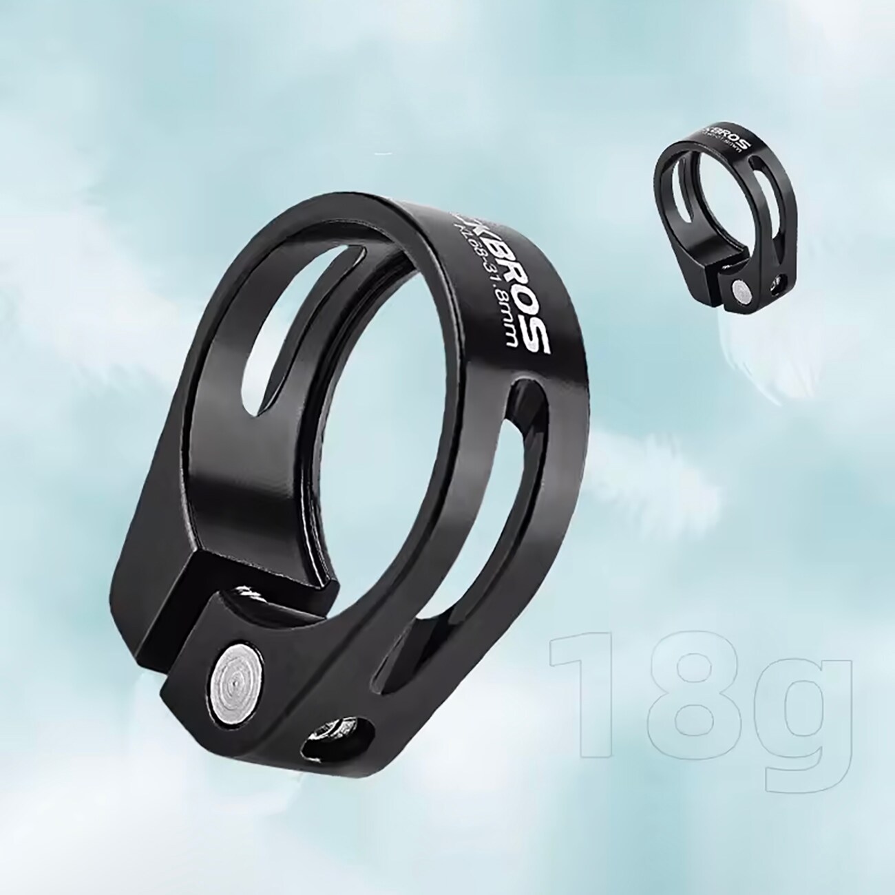 Rockbros 41210091001 klämma för cykelsadel - svart