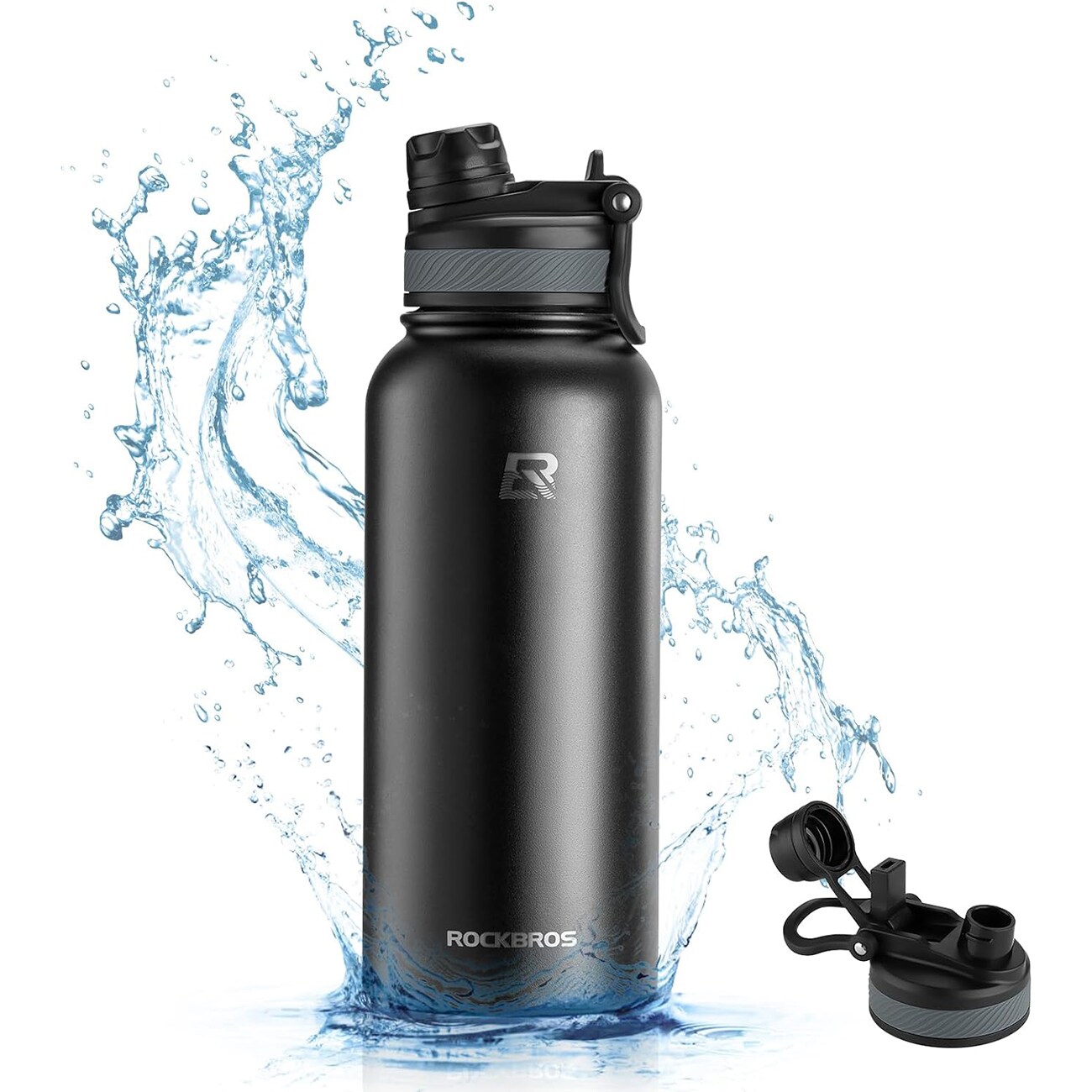 Rockbros 35210029001 termoflaske for sykkeldrikker 550 ml - svart