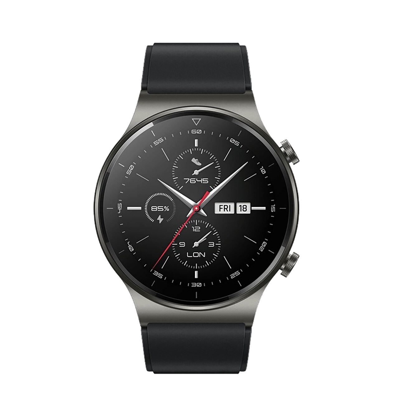 Silikonarmband för Huawei Watch GT-serien - svart / Klockrem / Ersättningsband
