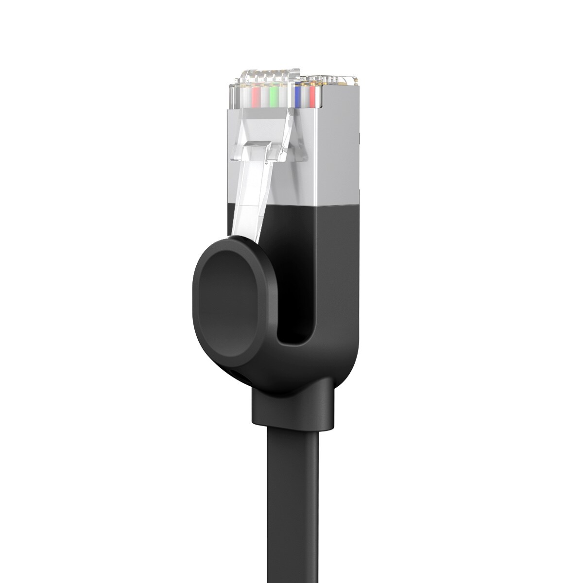 Baseus Höghastighets flat Ethernet CAT6 RJ45 nätverkskabel 1m - svart