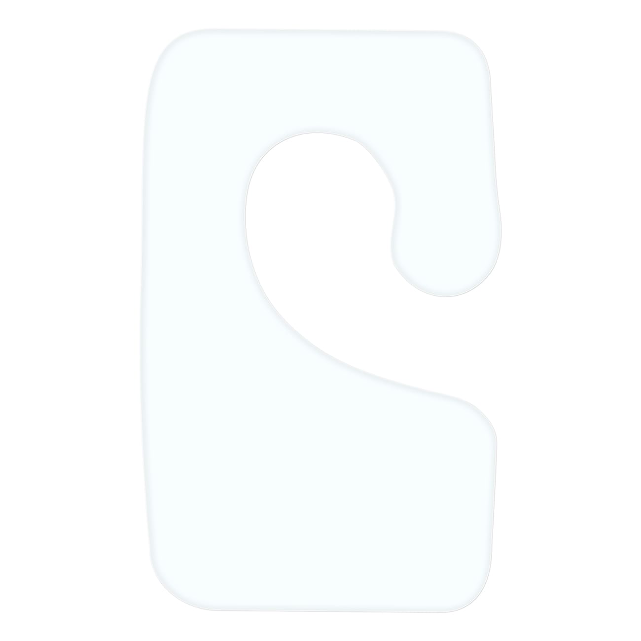 Krokhänge 35x22 mm höger med gummilim 1000 st/rulle