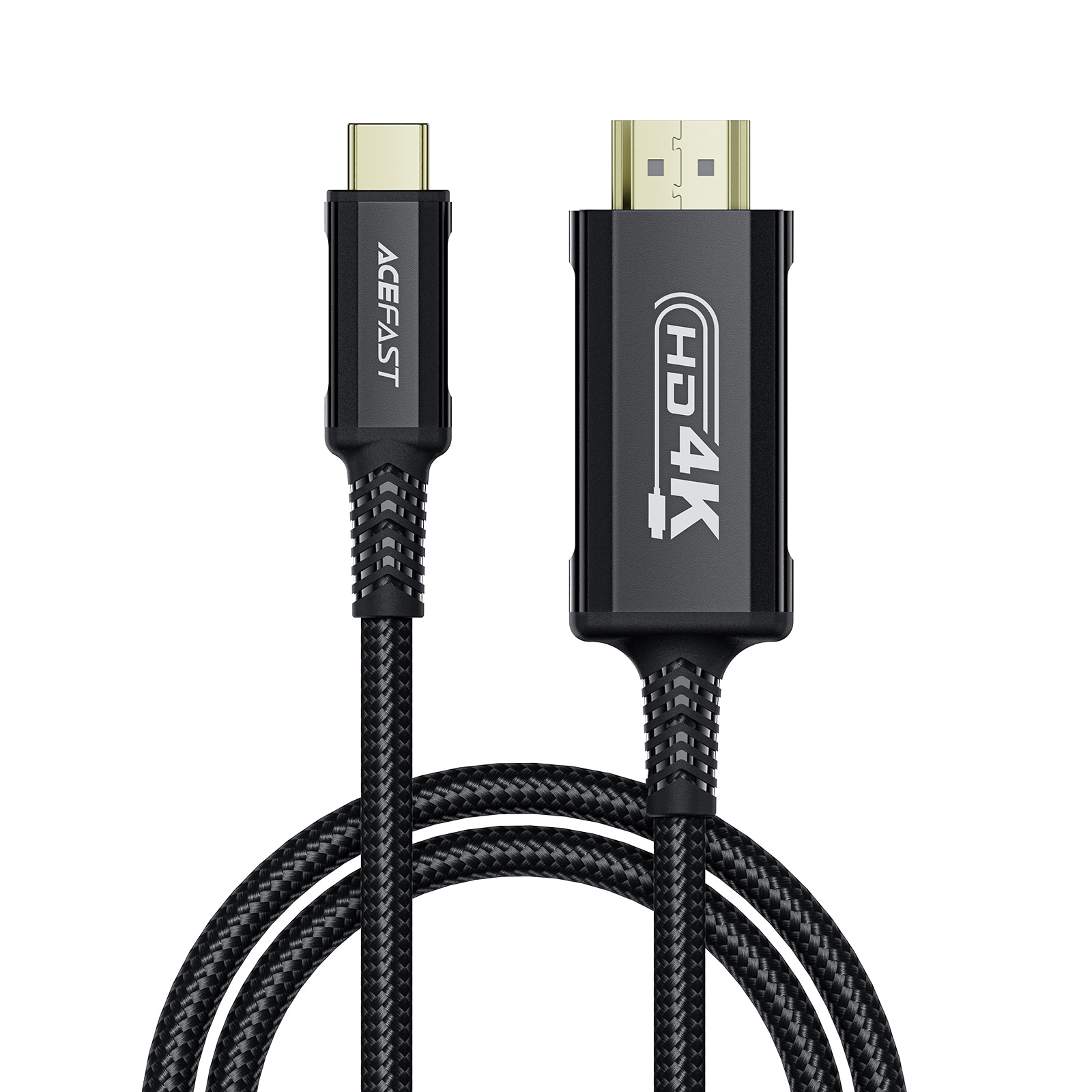 Acefast C1 USB-C/HDMI Videokabel 4K 60Hz HDR 1,8m - Svart