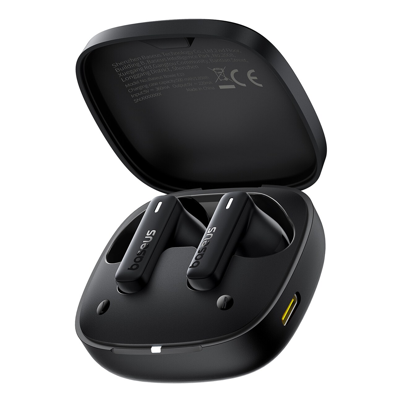 Baseus Bowie E19 TWS In-Ear trådlösa hörlurar - svart