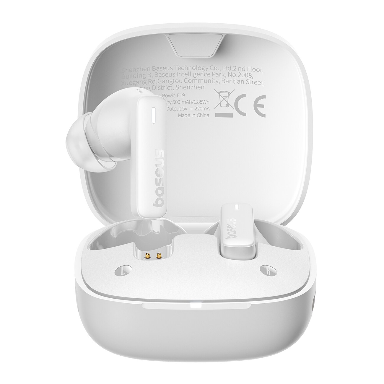 Baseus Bowie E19 TWS In-Ear trådlösa hörlurar - Vit